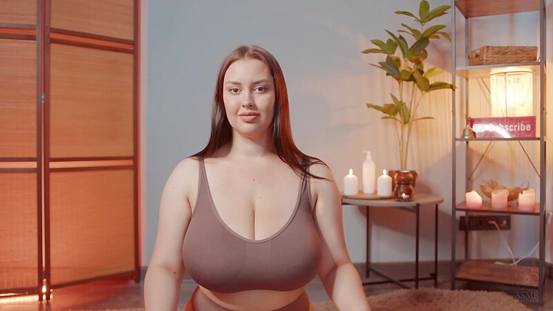 ASMR Massage - Back and Butt Massage by Anna to Liza
