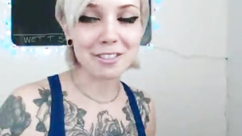 Sara X Mills Hot in Blue Leotard Workout