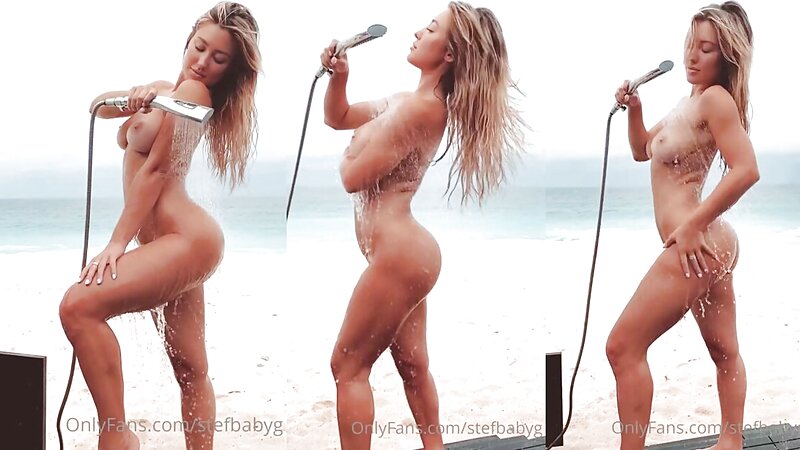 Stefanie Knight Outdoor Nude Shower