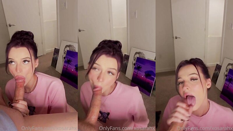 XoSarahx Sloppy Blowjob and Sucking Dick