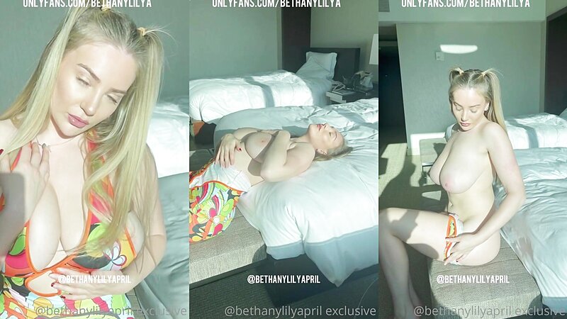 Bethany Lily Big Boobs Topless Tease