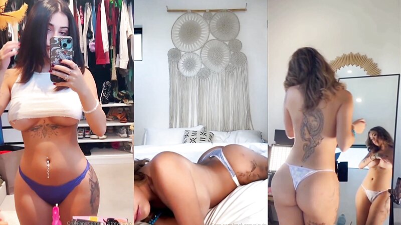 Malu Trevejo Naked Twerking and Handbra Show