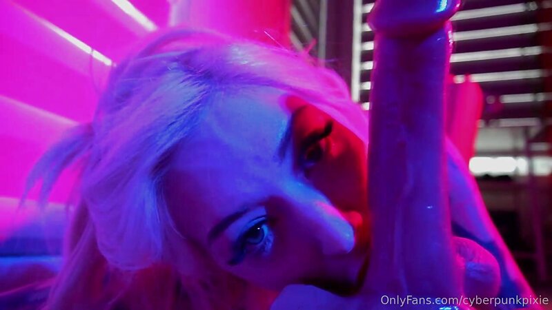 Cyberpunkpixie Nude Riding a Dildo