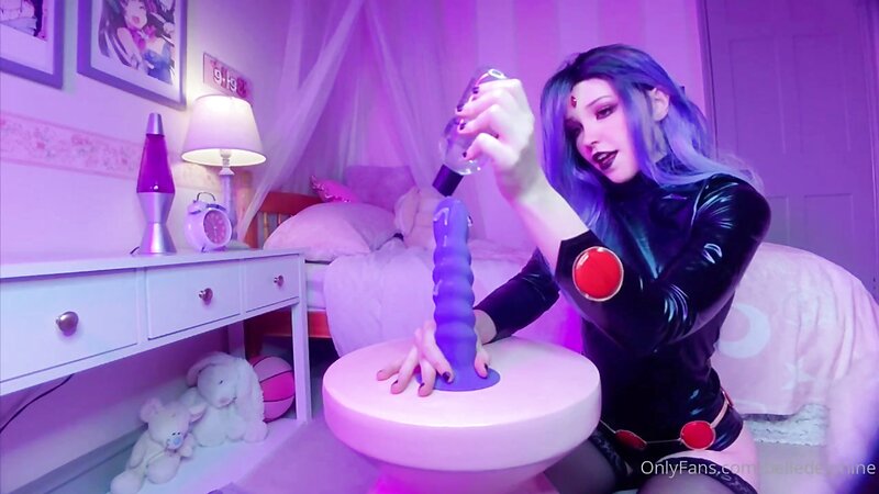 Belle Delphine Rough Riding a Dildo
