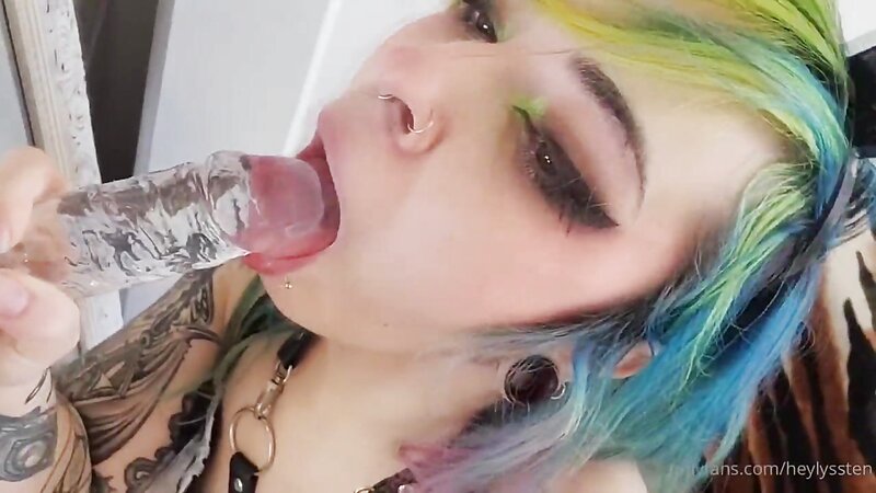 HeyLyssten Blowjob in Maid Lingerie and Dildo Fun