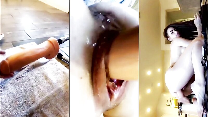 Allison Parker Fucking a Dildo Machine