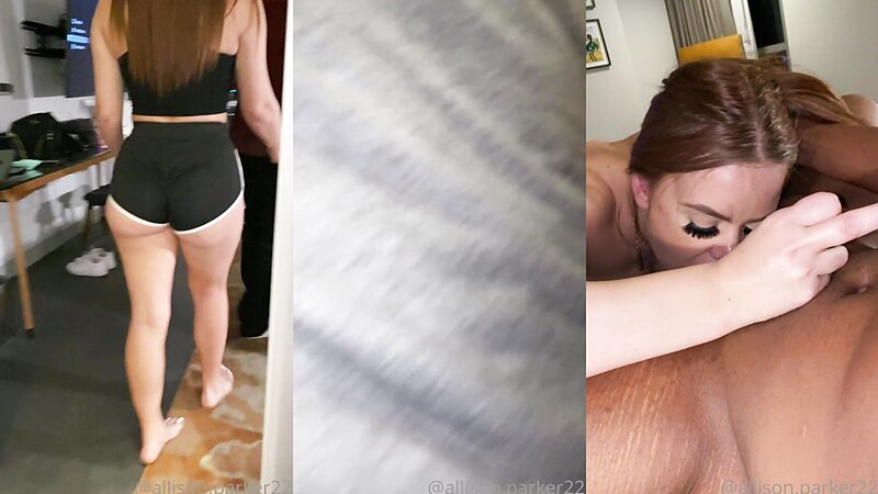 Allison Parker Sloppy BBC Blowjob and Cum in Mouth